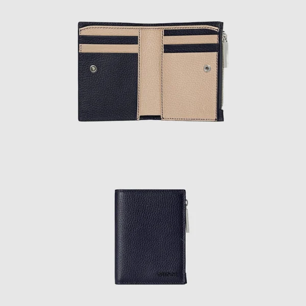 구찌 로고 똑딱이 여밈 레더 동전 지갑 817021